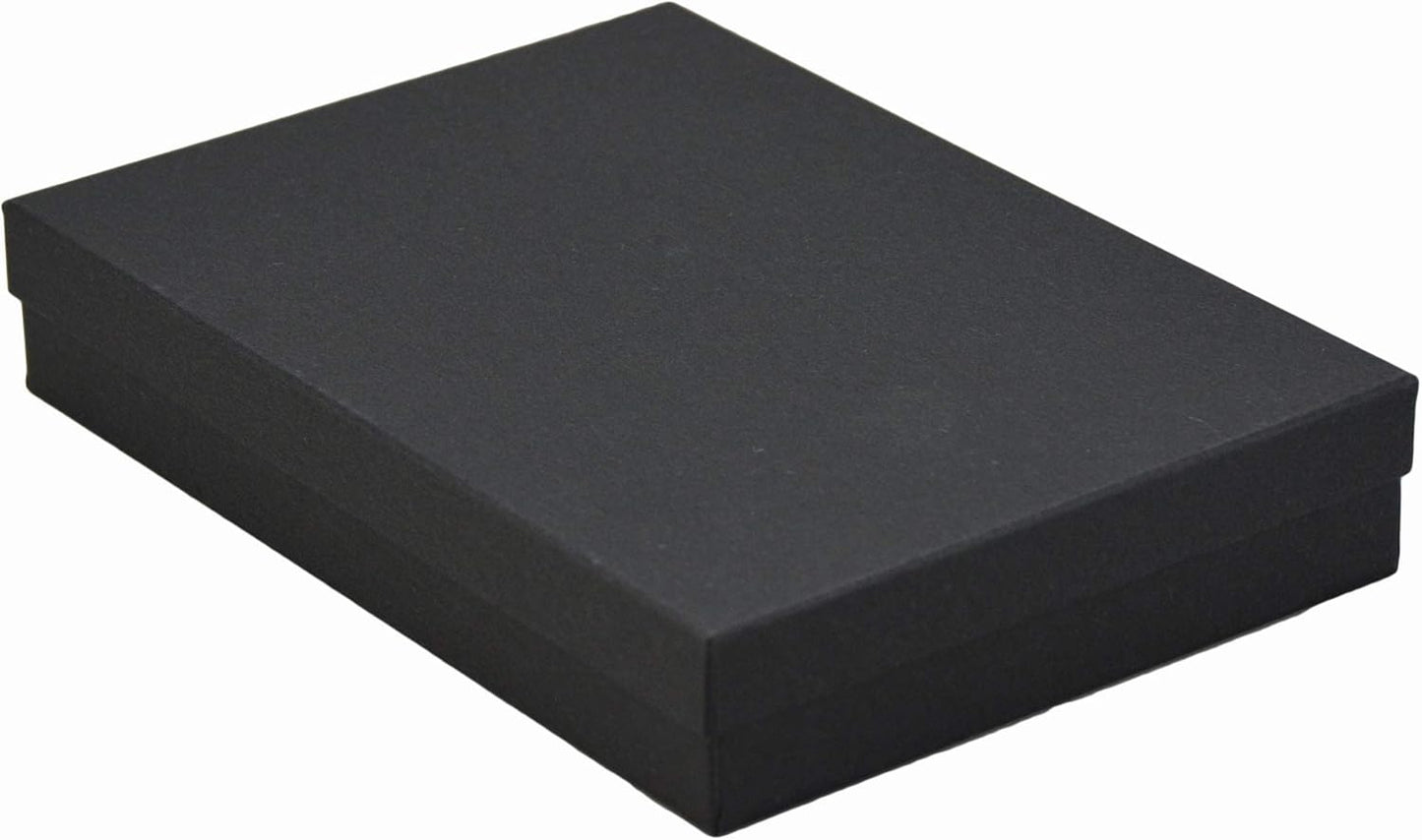 Joyeros algodón negro mate 7x5" set 10