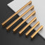 Tiradores gabinete bronce champán 10" set 10
