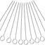 Set 12 Pinchos Acero Inox 12pulg Mango Anillo Largo
