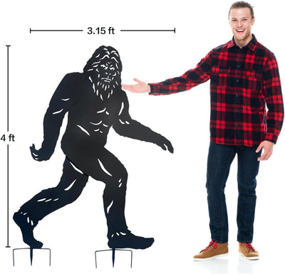 Estatua Bigfoot metal decoración patio jardín