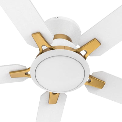 Ventilador techo inteligente 52pulg luces control remoto 5000cfm motor CC
