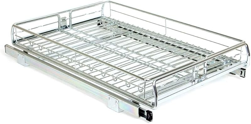 Organiz. cocina deslizante 13x21x4" plateado