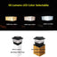 Luz solar exterior LED 3 colores 4x4 y 5.5x5.5"