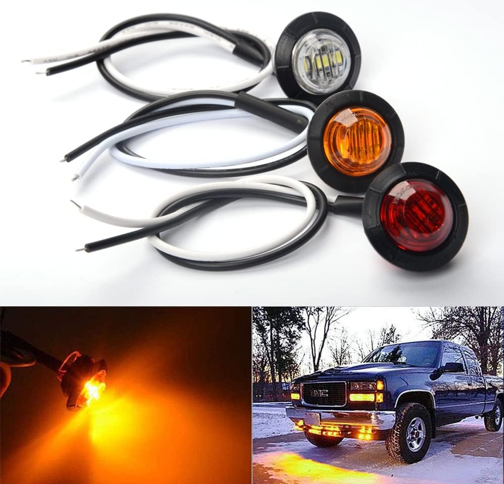 15 Luces LED 3/4pulg 12V para Remolque Camión