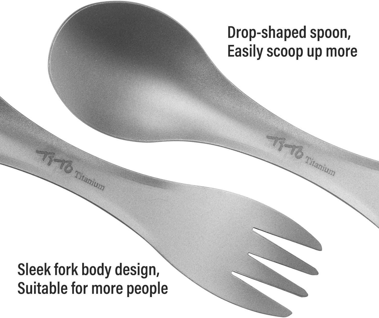 Spork 3en1 cubiertos ecológicos para campamento y viajes