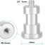 Adaptador rosca M6 1/4-20 para soporte pared 2 pzas