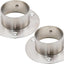 Soporte brida barra acero inox para techo 2"