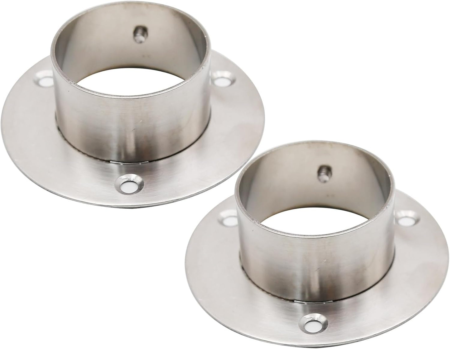Soporte brida barra acero inox para techo 2"