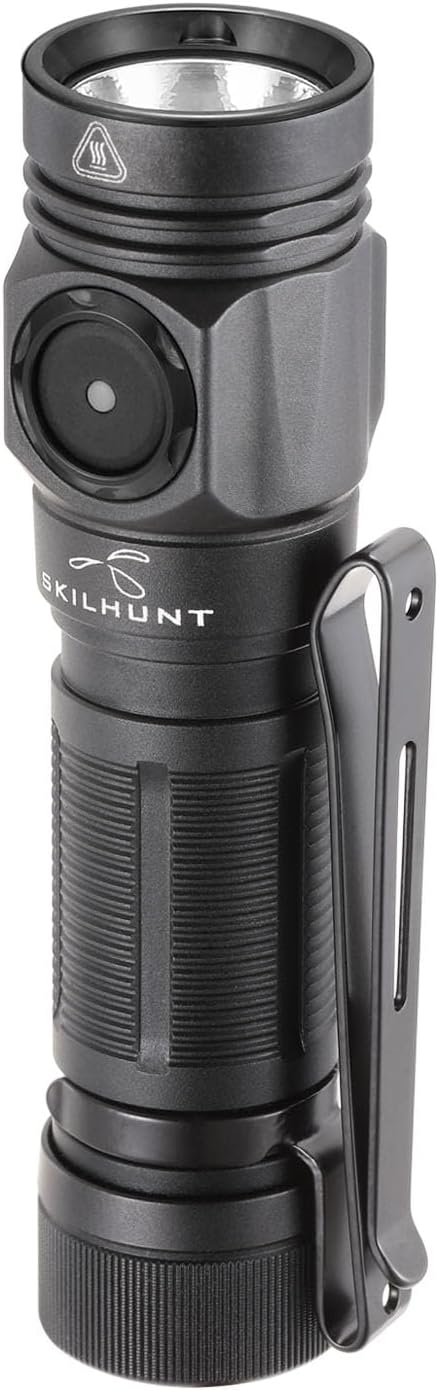 Llavero recargable con linterna mini edc negro