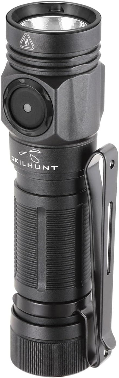 Llavero recargable con linterna mini edc negro
