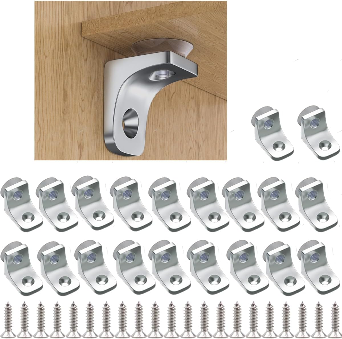 Set 20 Pzas Clavijas Soporte Estante Abrazadera