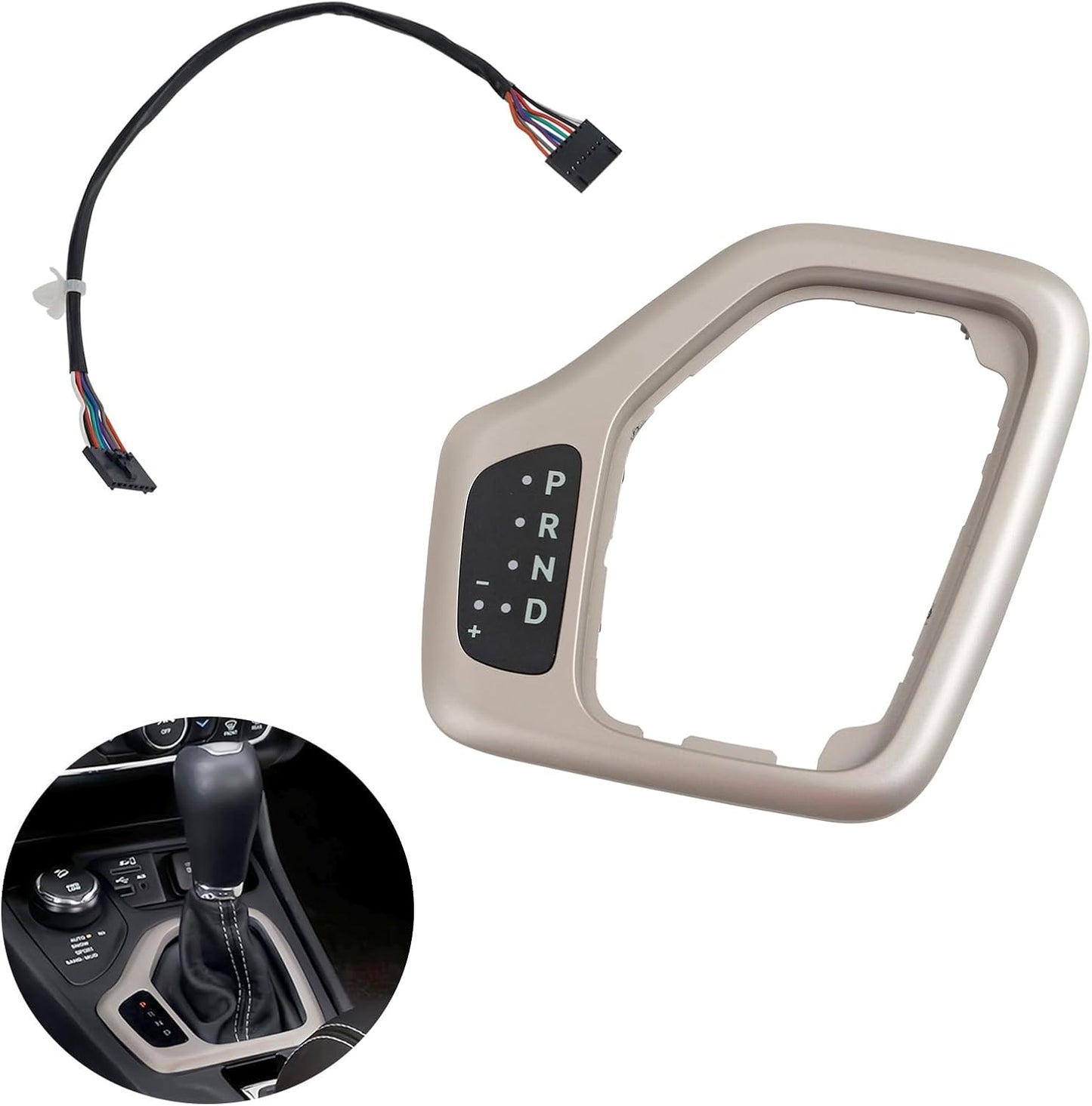 Kit bisel transmisión Jeep Cherokee 14-18 dorado