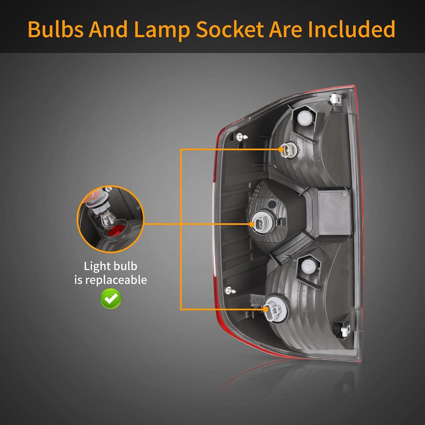 Ensamble luces traseras Toyota Tundra 14-21 OE con bombillas