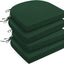 4 Cojines Impermeables para Sillas Exterior 17x16x2" Verde
