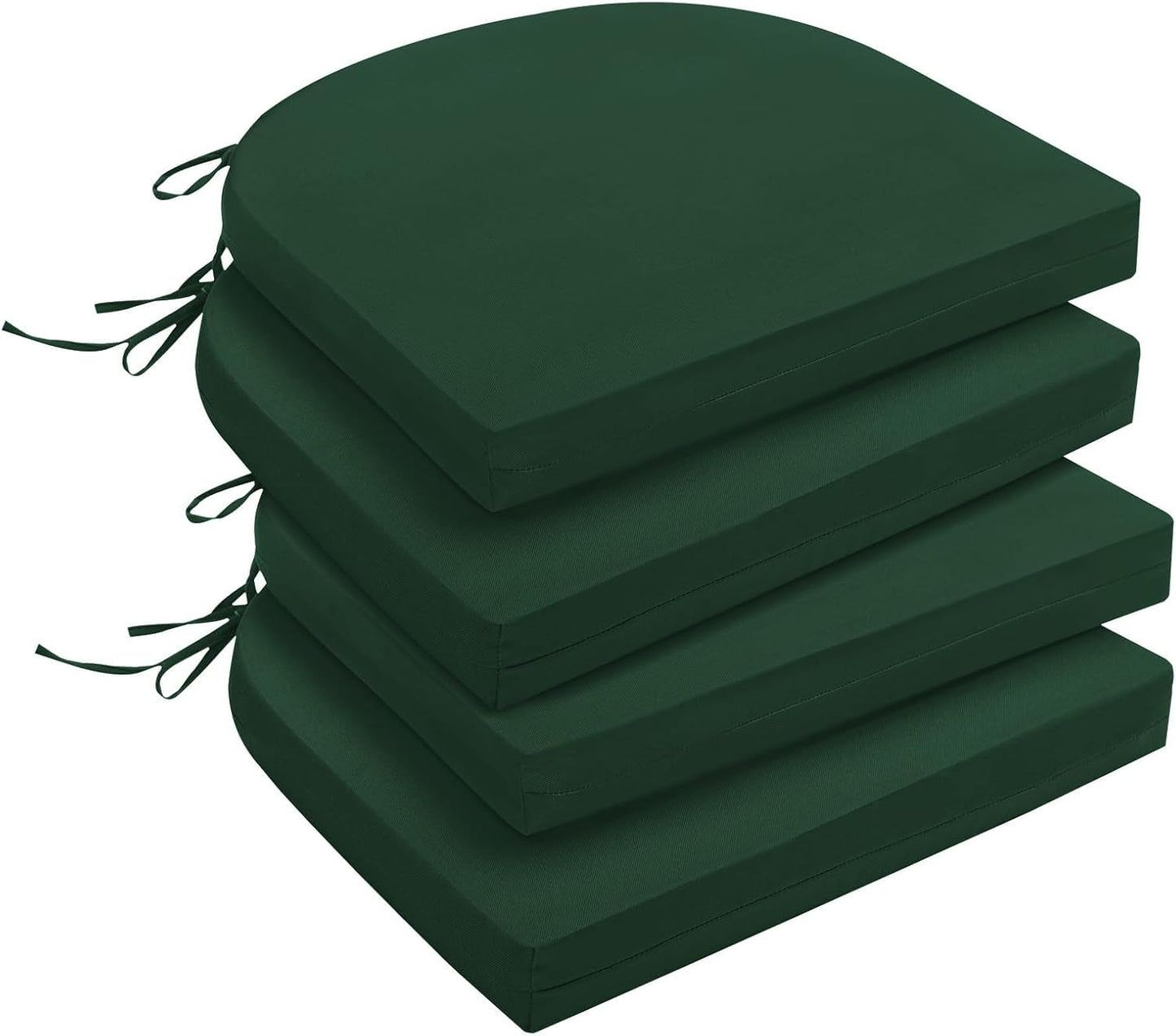 4 Cojines Impermeables para Sillas Exterior 17x16x2" Verde