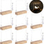 Base luz madera acrílica 8 luces USB 7pulg transparentes