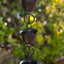 Cadenas lluvia aluminio martillado extensión 3ft decorativa