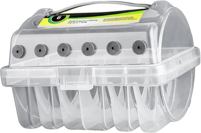 Caja organizadora líneas pesca 6 compartimentos exterior