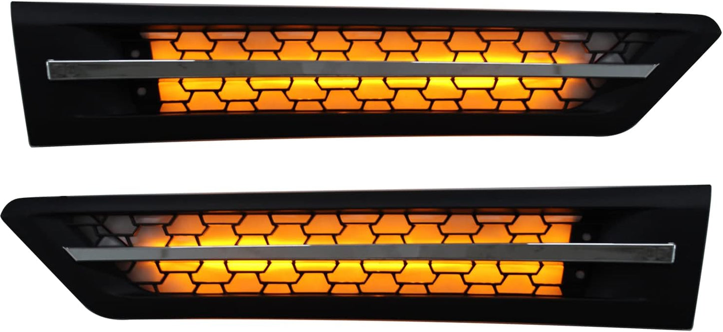 Rejilla lateral Freightliner Cascadia 2018 luces LED