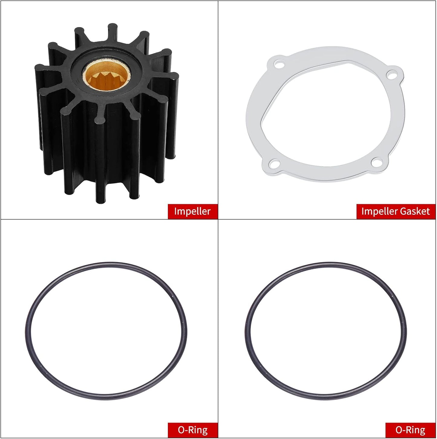 Kit reparación impulsores bomba agua Johnson Yanmar