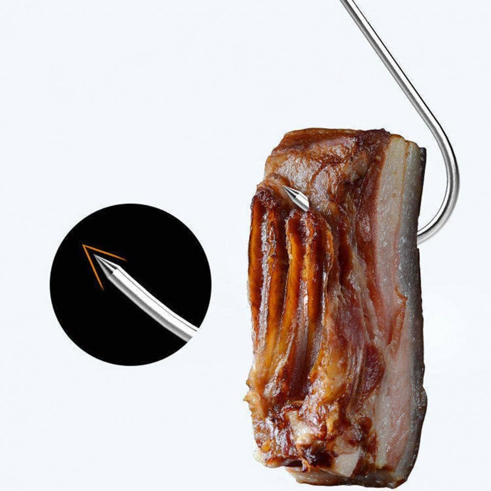 Ganchos acero inox para colgar carne procesamiento
