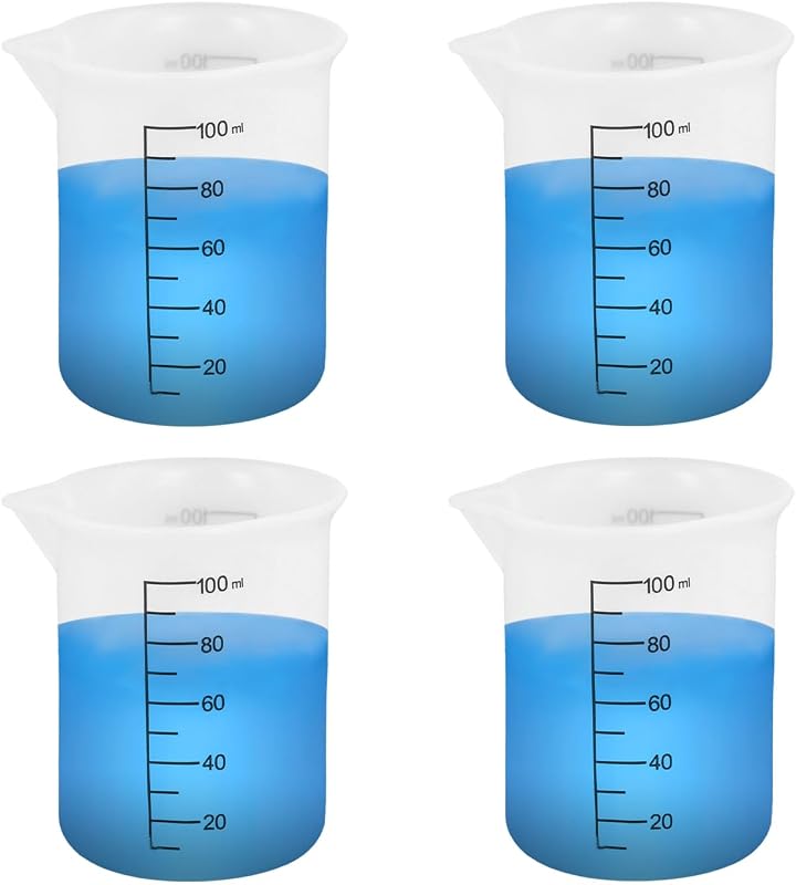 4 Vasos Detergente Silicona Taza Medidora Lavandería
