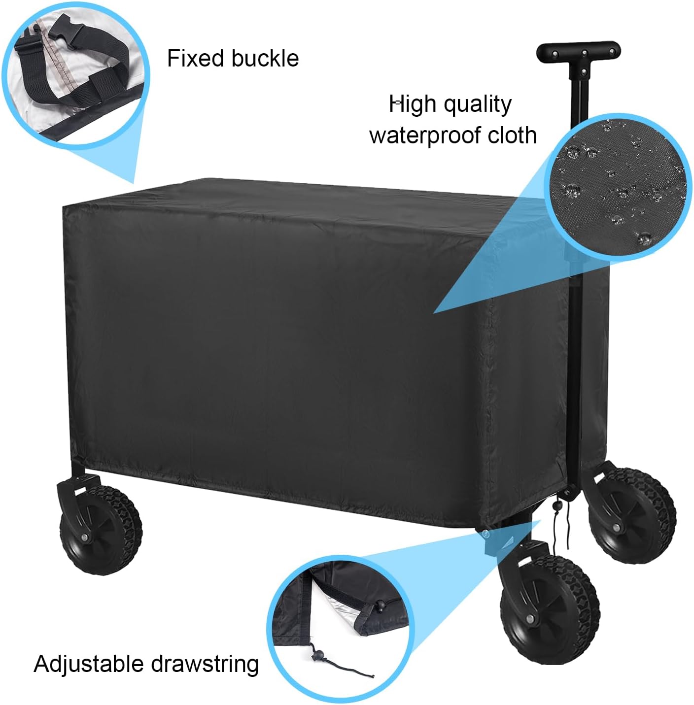 Funda vagón impermeable 600D Oxford camping resistente