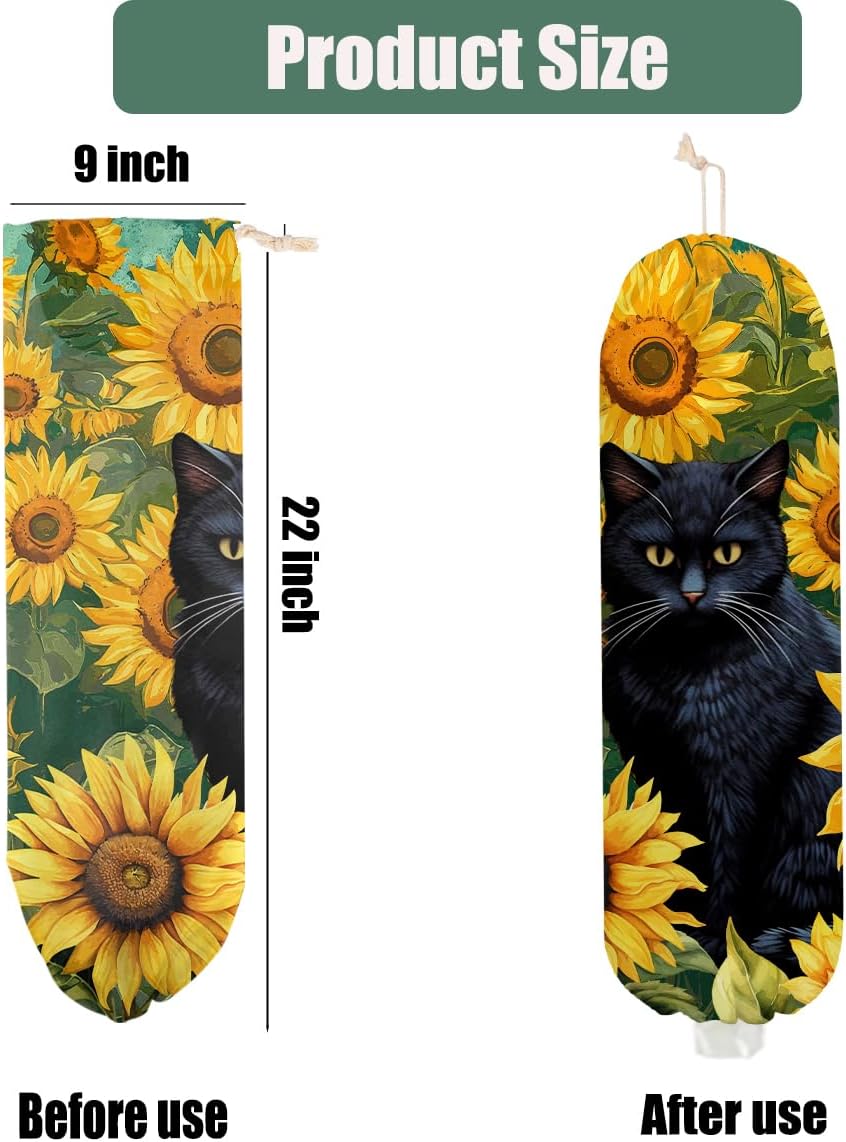 Soporte bolsas plástico gato para comestibles reutilizables