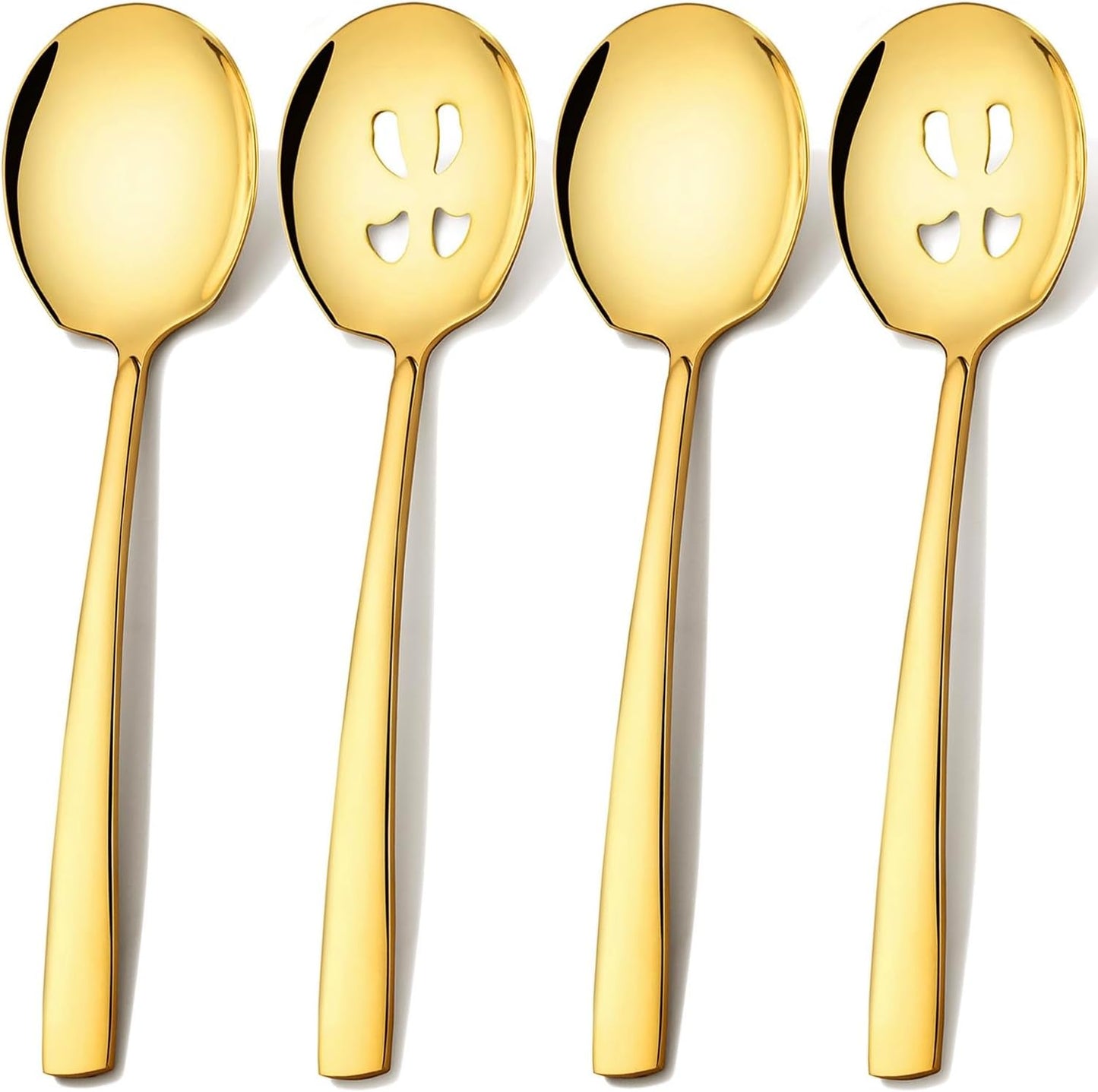 Juego de cucharas de servir de acero inoxidable 9.2 pulgadas para bufé y fiestas