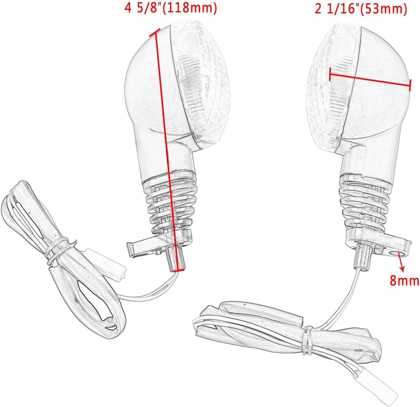 Luz intermitente motocicleta Kawasaki EX250R NINJA 250R