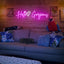 Letrero neón Hello Gorgeous 30x9" decoración pared