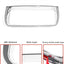 Borde interior carenado Harley Street Glide 23-25 plateado