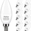 Bombilla E12 6W 2700K blanco cálido 600lm paquete 10