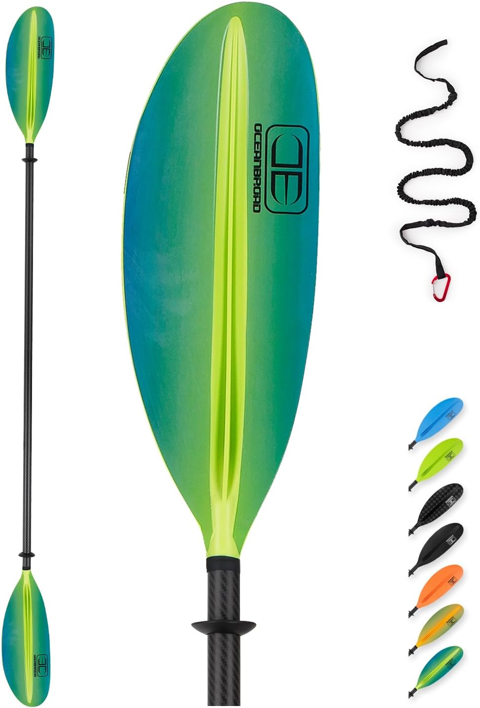 Remo Kayak Fibra Carbono 90.5pulg 86pulg Adultos