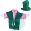 Traje ganso decoración patio 23pulg verde rosado