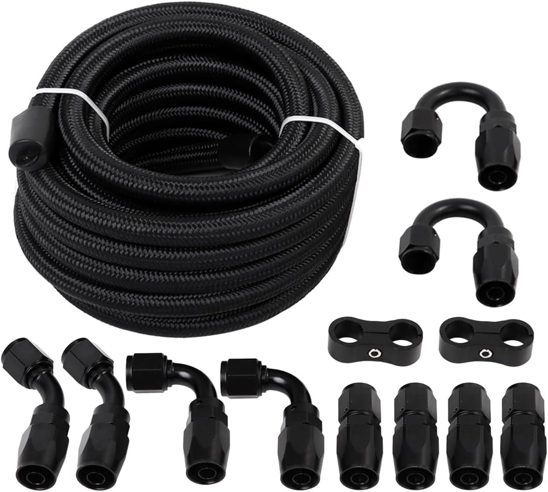 Kit manguera AN6 CPE 20ft negro