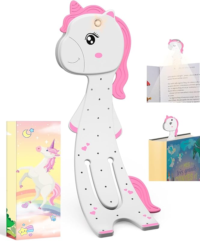 Luz de lectura unicornio para niñas regalo Navidad