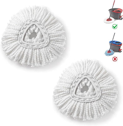 2 Pack Cabezales Repuesto Mopa O-Ceda EasyWrin Microfibra