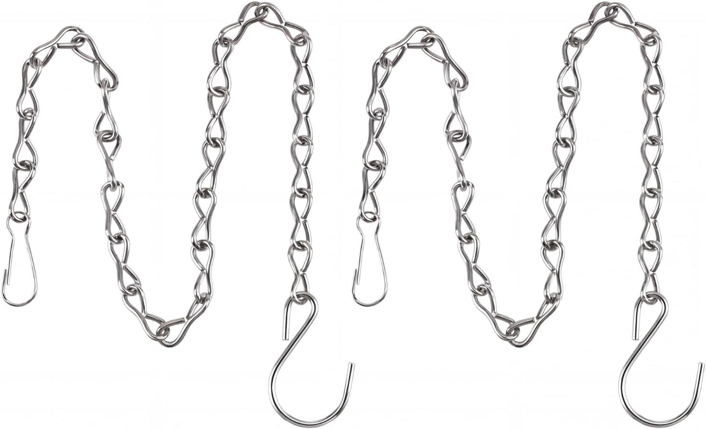 2 Pzas Cadena Colgante para Comederos 35" Plateado