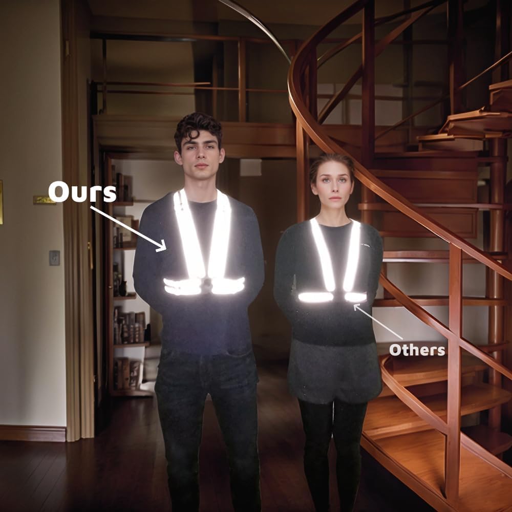 Chaleco seguridad alta visibilidad XXL para correr