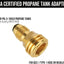 Adaptador tanque propano POL a QCC1 tipo 1