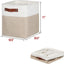 6 Pzas Cubos Almacenamiento Tela 10.5x10.5x11" Plegables