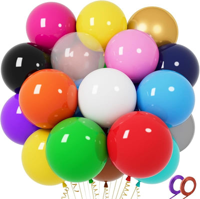 32 Globos Látex 18pulg Colores Surtidos Decoración