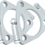 Brida dividida escape triangular 2.25" para tubo Y 2" pack 2