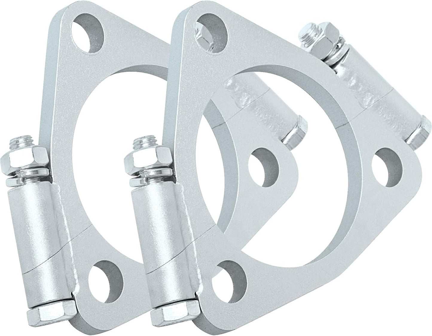 Brida dividida escape triangular 2.25" para tubo Y 2" pack 2