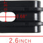 Aislador valla poste esquina pack 24 color negro