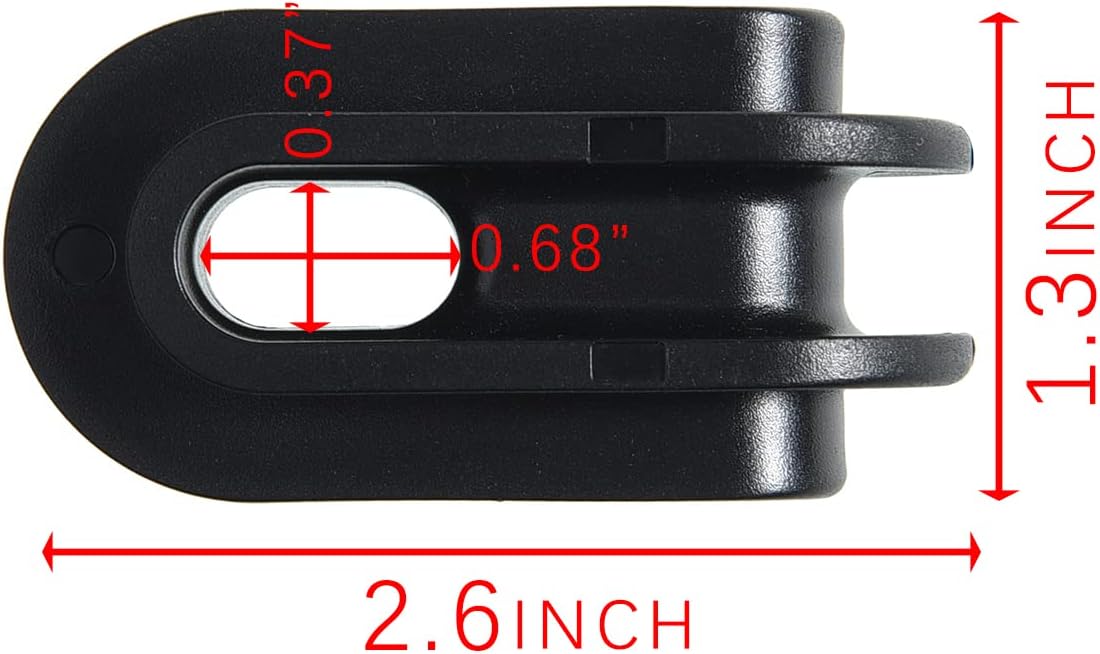 Aislador valla poste esquina pack 24 color negro