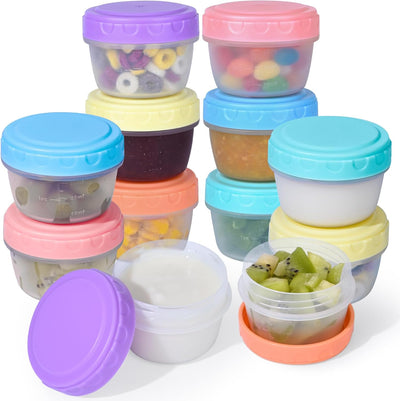12 Pzas Tazas Aderezo 2.7oz Sin BPA Reutiliz.
