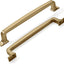 10 Manijas Gabinete 6-1/4" Bronce Champán y Latón Cálido