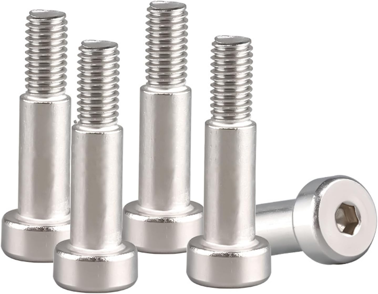 5 Pzas Pernos Hombro M6x16 Acero Inox Resistente Oxido